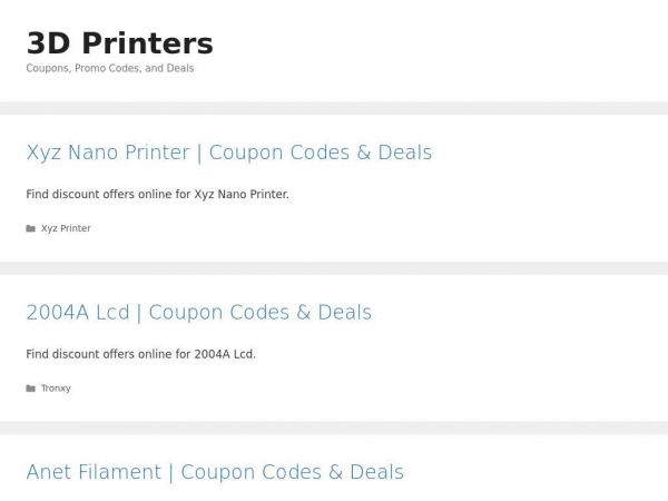 3dprinters.discountcodeusa.com