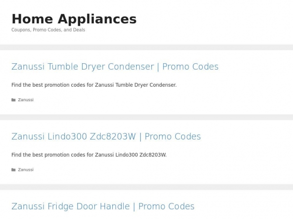 homeappliances.promocodescanada.com